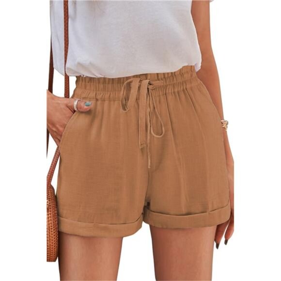 Womens Lightweight Shorts Casual B01-213-rbn - Picture 1 of 4